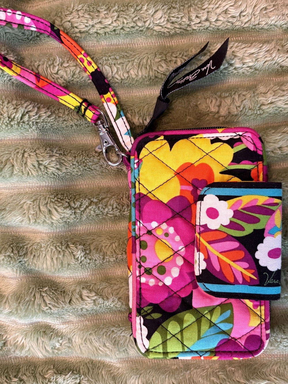 Vera Bradley Quilted Floral Wristlet Wallet